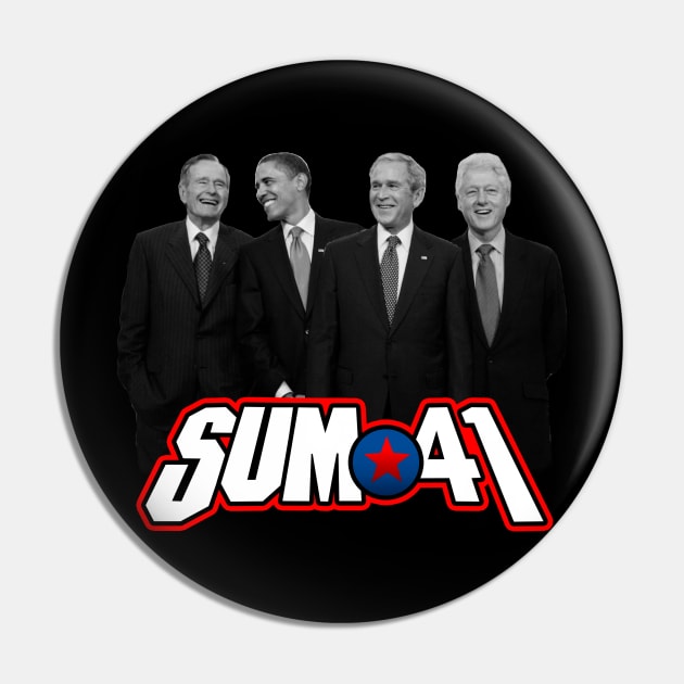 Vintage Sum 41 Parody Pin by Old Gold