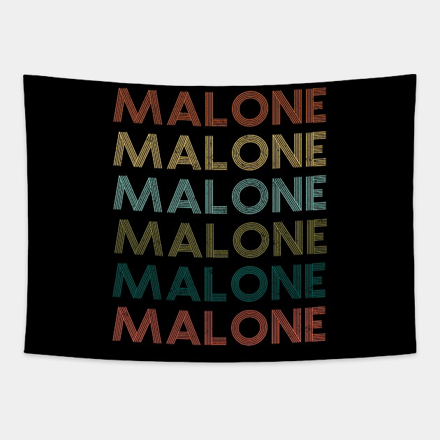 Malone Retro Vintage Style Name Gift Tapestry by BeHappy12