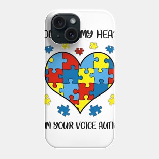 You Are My Heart I Am Your Voice Autism Phone Case