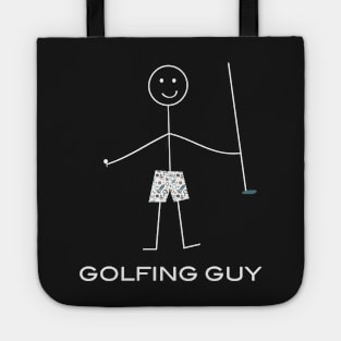 Funny Mens Golf Golfing Guy Tote