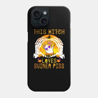 This Witch Loves Guinea Pigs Halloween (139) Phone Case