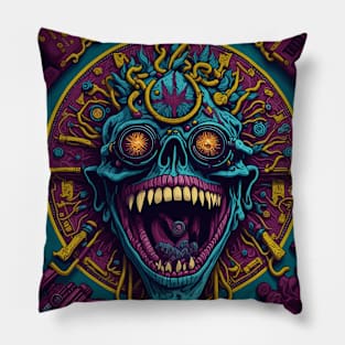 Unleashed Disorder: Psychedelic Array of Monstrous Zombie Pillow