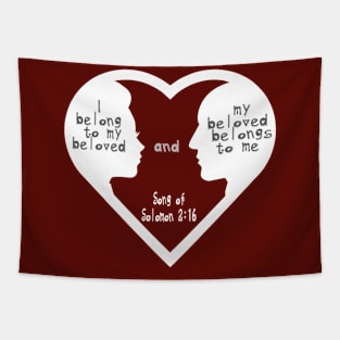 My Beloved Married Couple Song of Solomon Bible Verse Tapestry