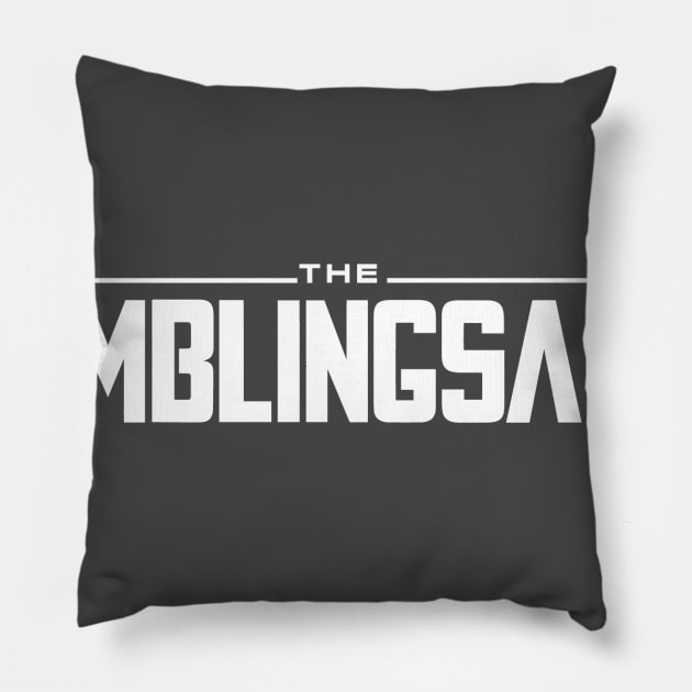 TumblingSaber Tee Pillow by tumblingsaber