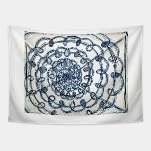 Abstract Twirl Tapestry