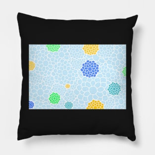 Chrysanthemums in pastel colors, flower illustration Pillow