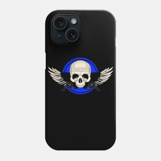 Wing Skull - BLUE Phone Case