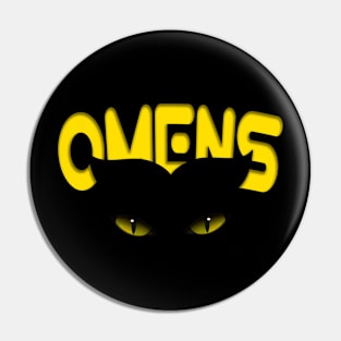 Omens Cats Lovers Eyes Dark Shadow Gift Pin