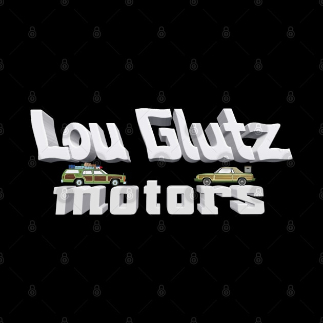 Lou Glutz Motors 3D with PTA Marathon Rental Car & Family Truckster by RetroZest