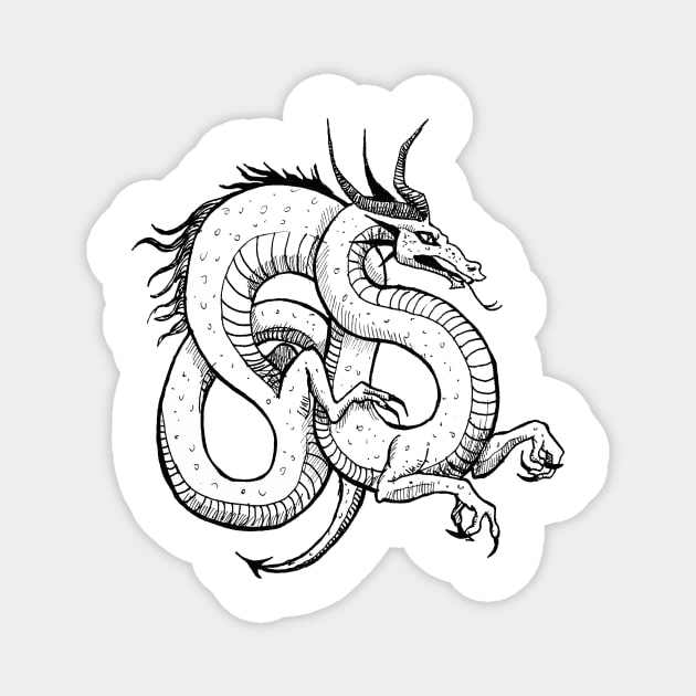 Japanese dragon Magnet by MeOfF