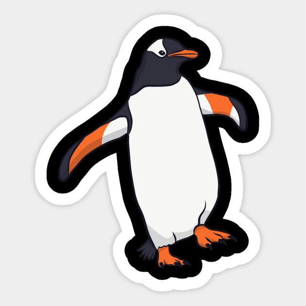 Walking Penguin - Penguin - Sticker | TeePublic Walking Penguin - Penguin - Sticker | TeePublic