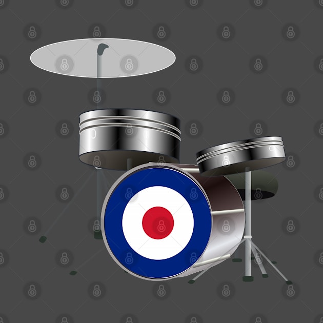 Britpop Drum Kit by LittleBoxOfLyrics