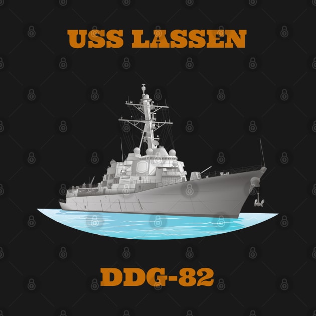Lassen DDG-82 Destroyer Ship by woormle