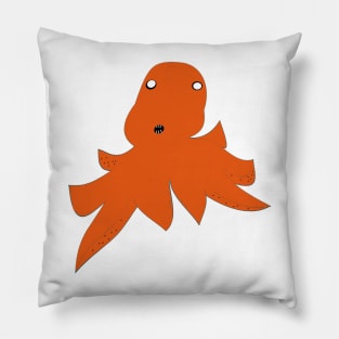 octopus orange Pillow