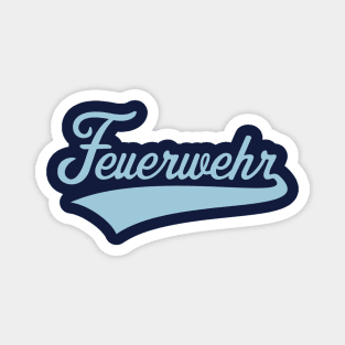 Feuerwehr (Feuerwehrmann / Feuerwehrfrau / Sky Blue) Magnet