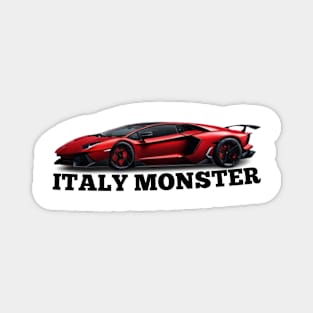 Lamborghini Aventador SVJ victor art Italy monster Magnet