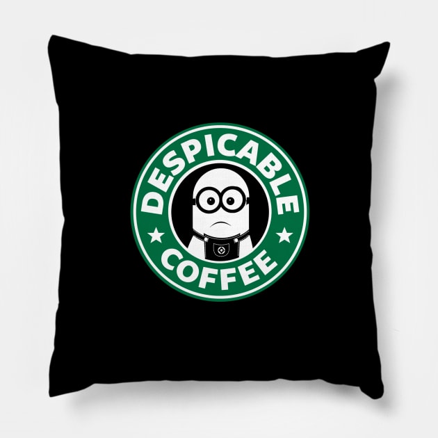 Despicable Coffee Pillow by BrotherAdam