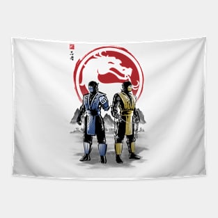 Ninjas under the sun Tapestry