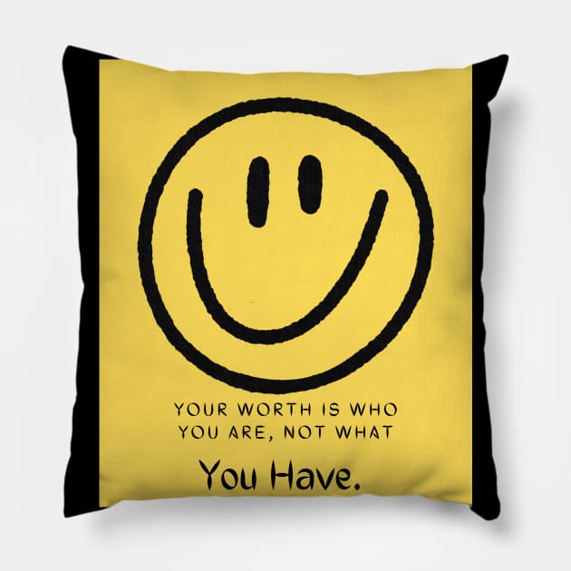 Your worth Pillow by Samira.Store