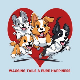 wagging tails and pure happiness Dog T-Shirt