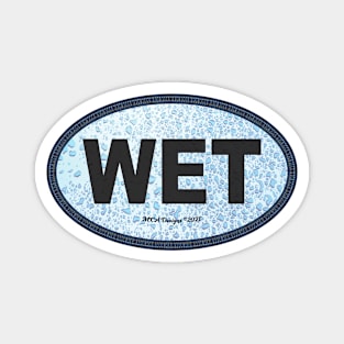 WET Euro Car Decal Magnet