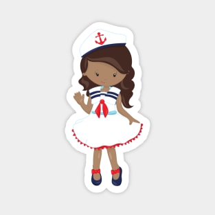 African American Girl, Boat Captain, Skipper, Sea Magnet