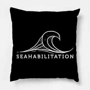 'Seahabilitation' Ocean Conservation Shirt Pillow