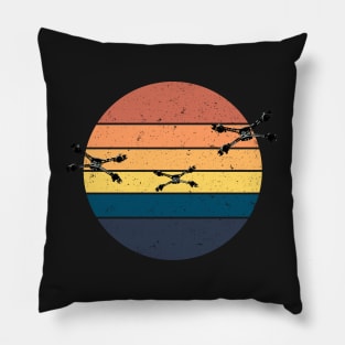 Starfury Fighters - Colorful Sunset - Black - Sci-Fi Pillow