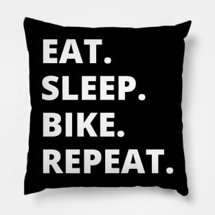 Eat Sleep Bike Repeat Pillow