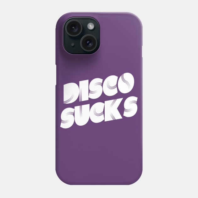 Disco Sucks | Funny 70's disco dancing design | nostalgia gift Phone Case by DesignsbyZazz