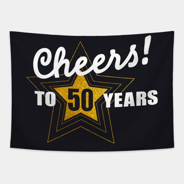 50th Birthday Funny Gift Tapestry by DARSHIRTS