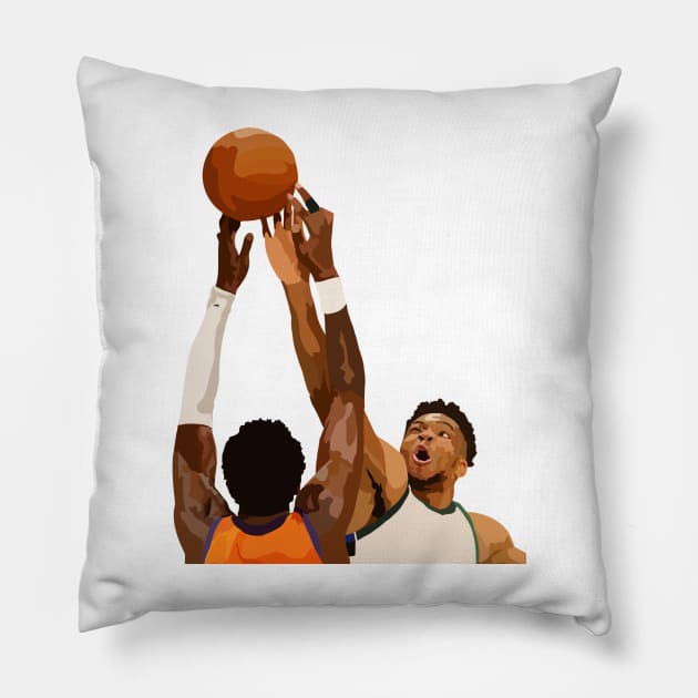 Milwaukee Bucks | NBA Finals Championship Block Pillow by ActualFactual