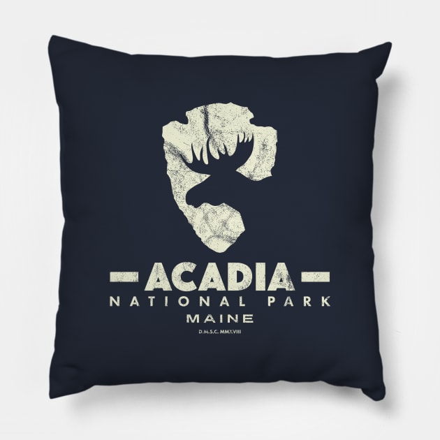 Acadia National Park - Moose Pillow by deadmansupplyco