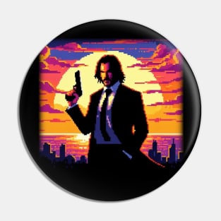 Pixel John Wick Sunset Ni Pin