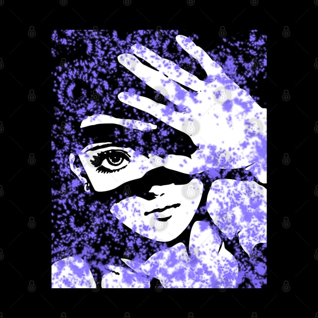 Punk Fashion Style Neon Purple Glowing Girl by Punk Fashion