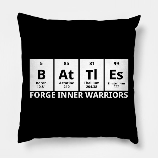 Battles Forge Inner Warriors Pillow by Texevod