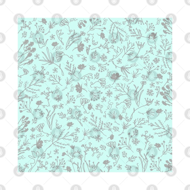 Botanical-Pattern, set, grey, 4, pale-blue, botanic, nature, botanical, floral, flowers, floral-pattern, leaves, plants, minimalist, garden, jungle, leaf, exotic, tropical, flower, boho, cacti, succulent, digital, graphic-design, pattern, by PrintedDreams