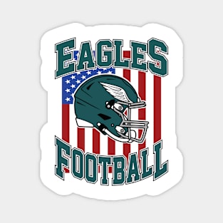 Retro Philadelphia Eagles Football Magnet