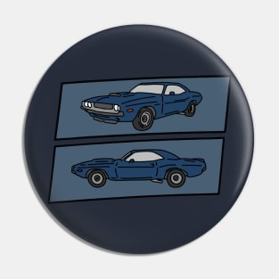 blue sport muscle car Pin