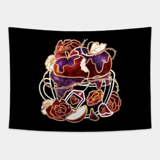 Gilded Poison Apple Teacup Tapestry