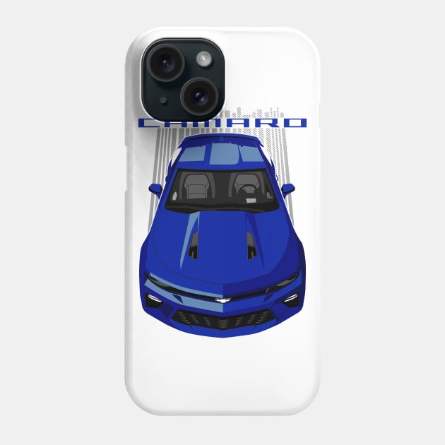 Camaro SS 6th gen - Blue Phone Case by V8social