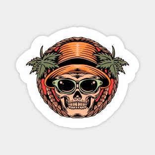 vacations skull Magnet