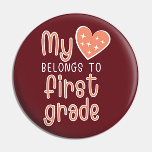 My Heart Belongs to First Grace Pin