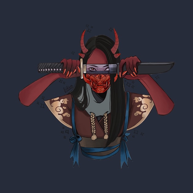 Oni girl by fishboneart