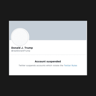 Donald Trump Suspended Twitter T-Shirt