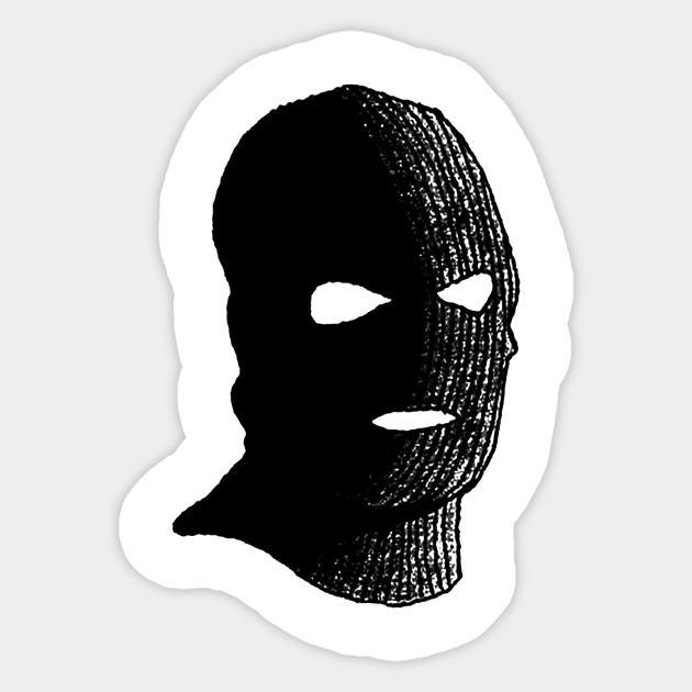 CRIME - Balaclava - Sticker | TeePublic