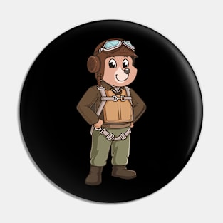 Bear Pilot Aviator Pin