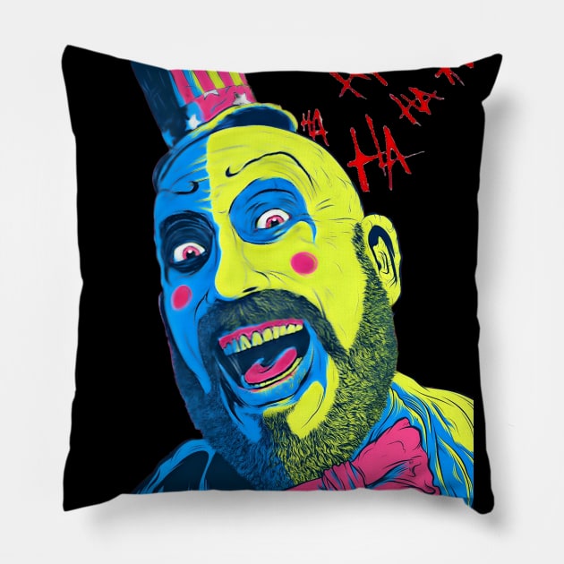 Captain Spaulding Horror Icon Pillow by Fadedstar