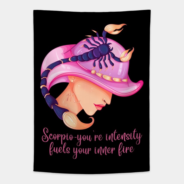 Scorpio Birth Sign Tapestry by BirdsnStuff