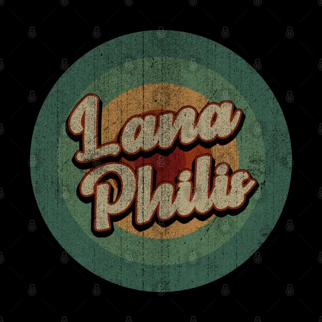 Circle Retro Vintage Lana Philis by Jokowow